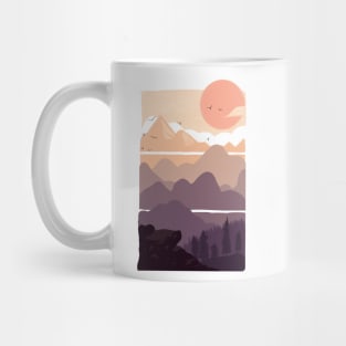 Mountain in sunny day Mug